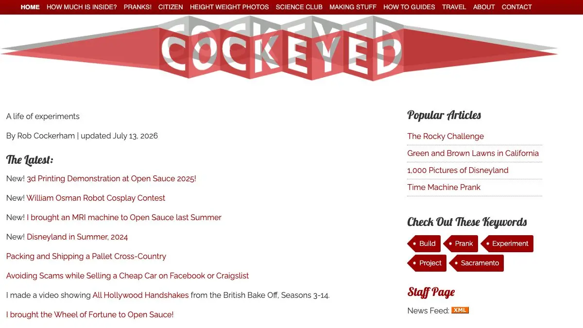 Screenshot of Cockeyed