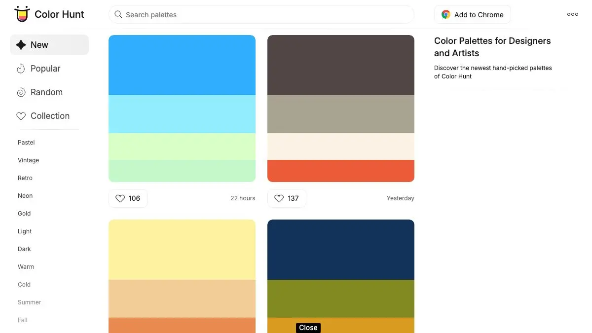 Screenshot of Color Hunt