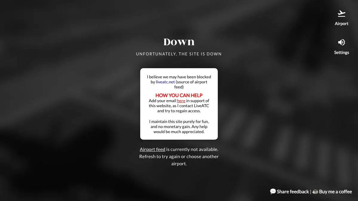 Screenshot of LoFi ATC