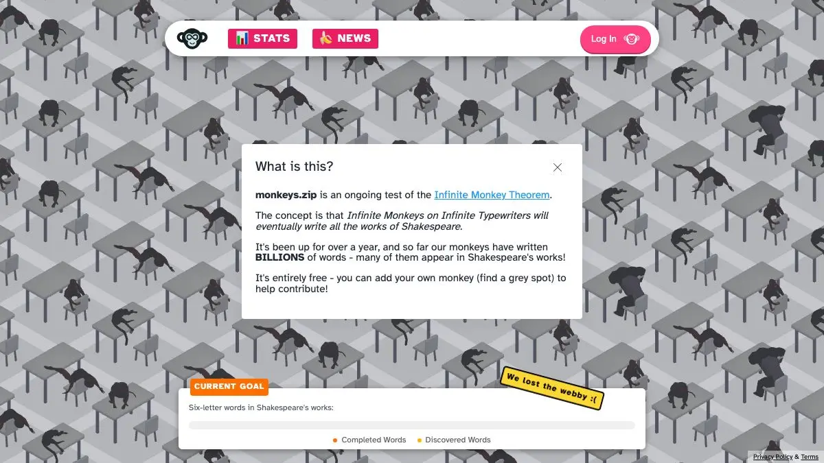 Screenshot of monkeys.zip