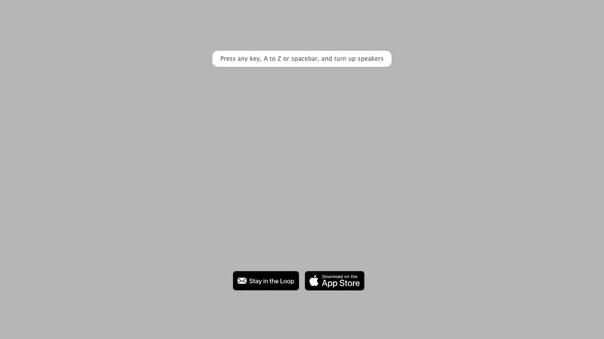 Screenshot of Patatap