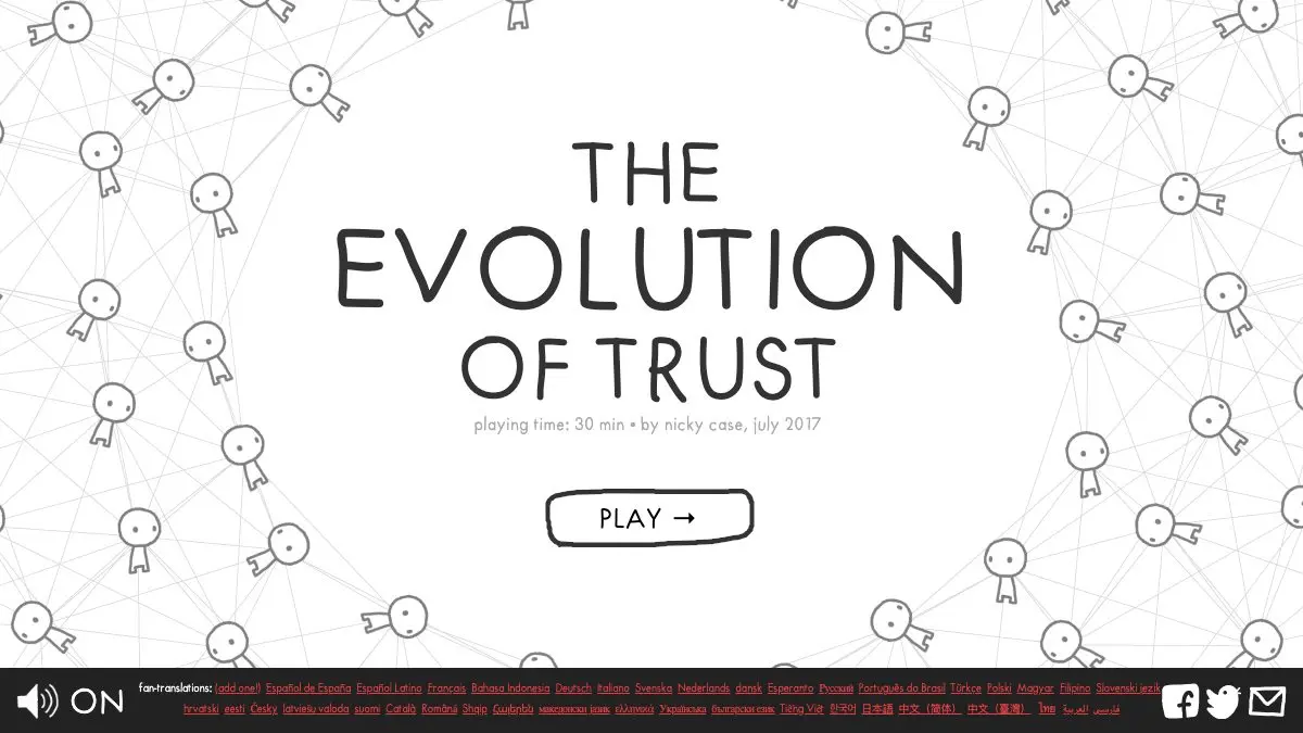 Screenshot of The Evolution of Trust