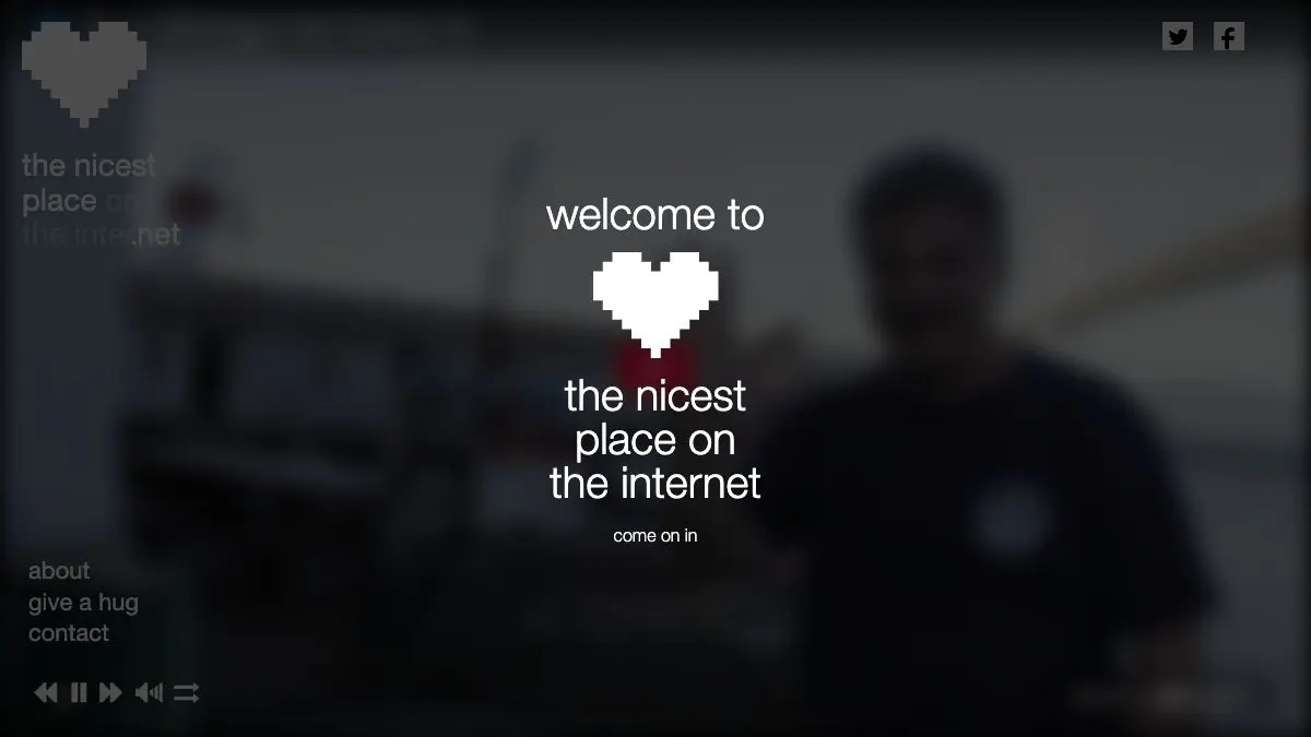 Screenshot of The Nicest Place on the Internet