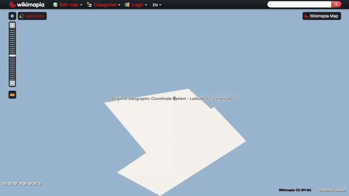 Screenshot of WikiMapia